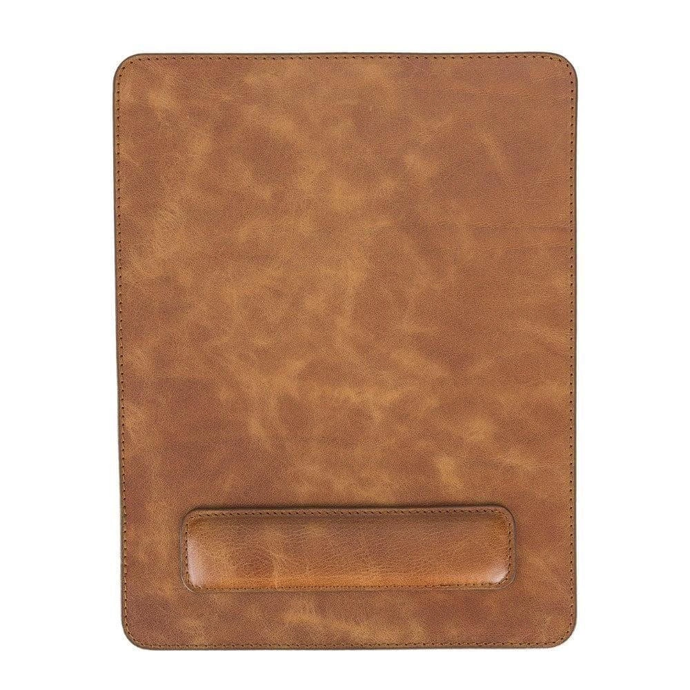 Bloominbag Bloomdesk Ease Honey Tan Hakiki Deri Bilek Destekli Mouse Pad görseli 1