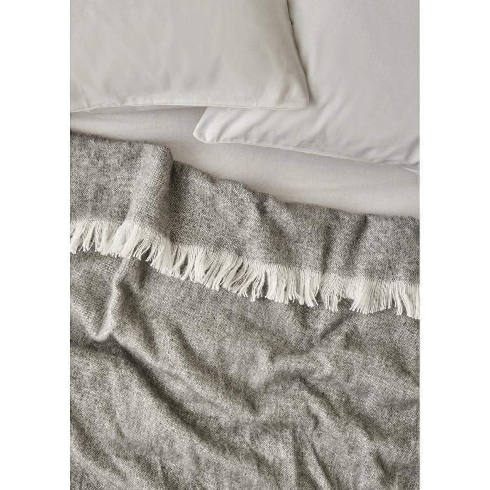 Bella Maison Cozy Akrilik Çift Kişilik Battaniye Gri (200x220 Cm) Gri görseli 2