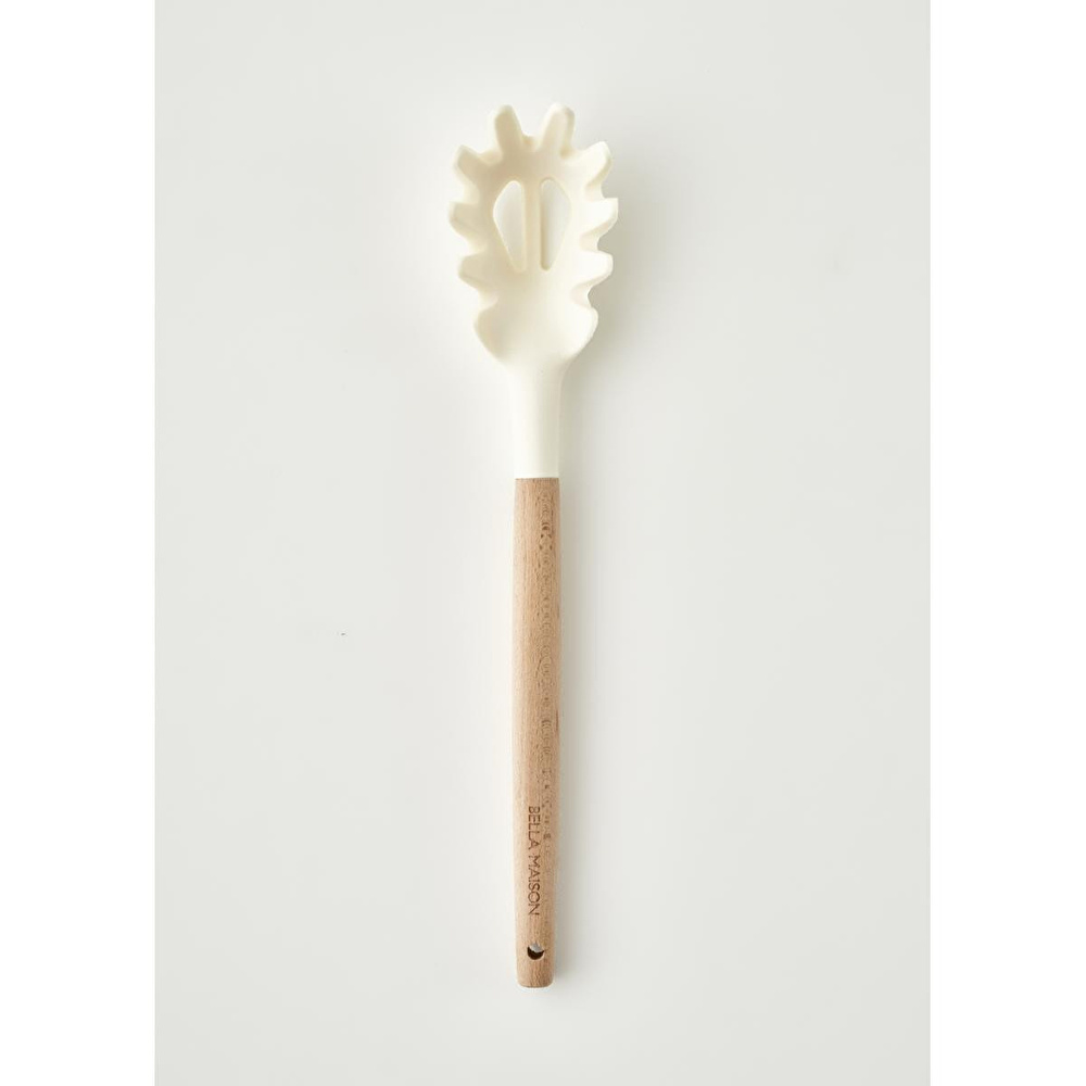 Bella Maison Olivia Silikon Makarna Kepçesi Krem (31x6x4 Cm) Krem görseli 1