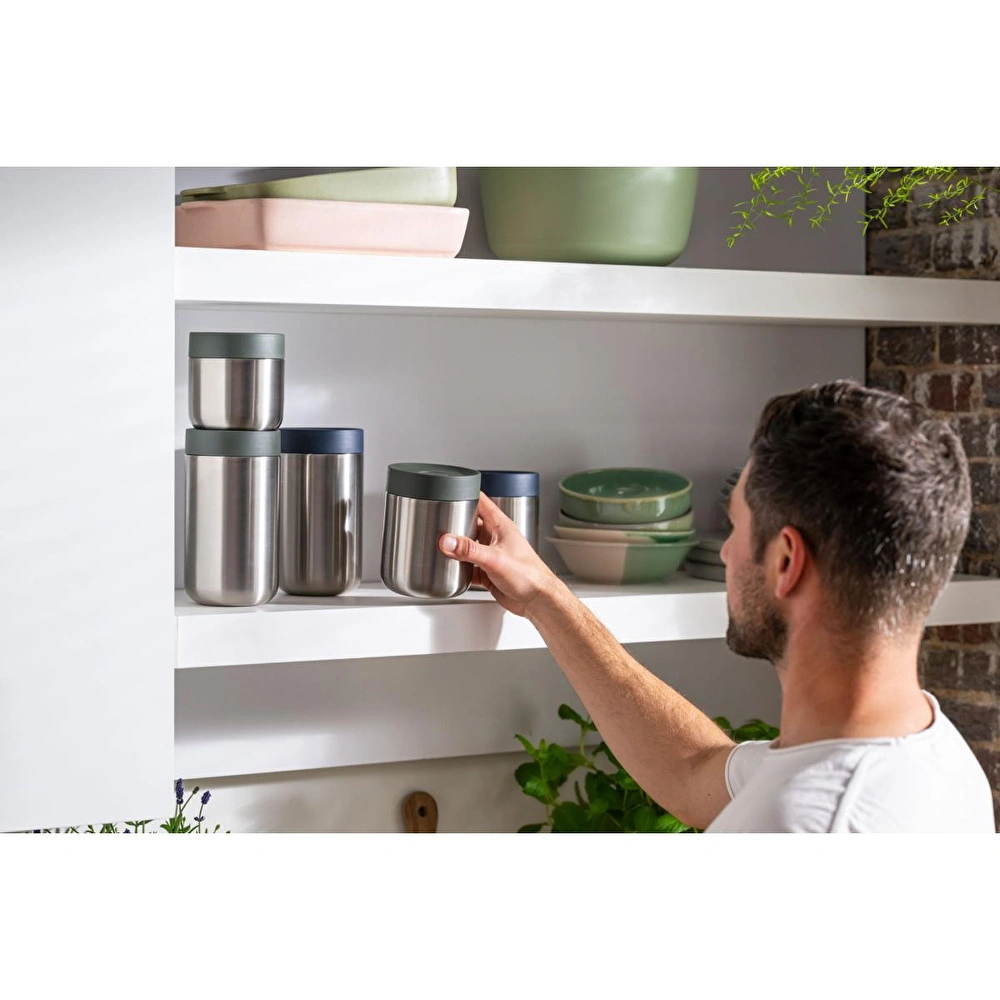 Berghoff Home Snackable Yemek Termosu 500ml Nommie - Haki & Steel görseli 2