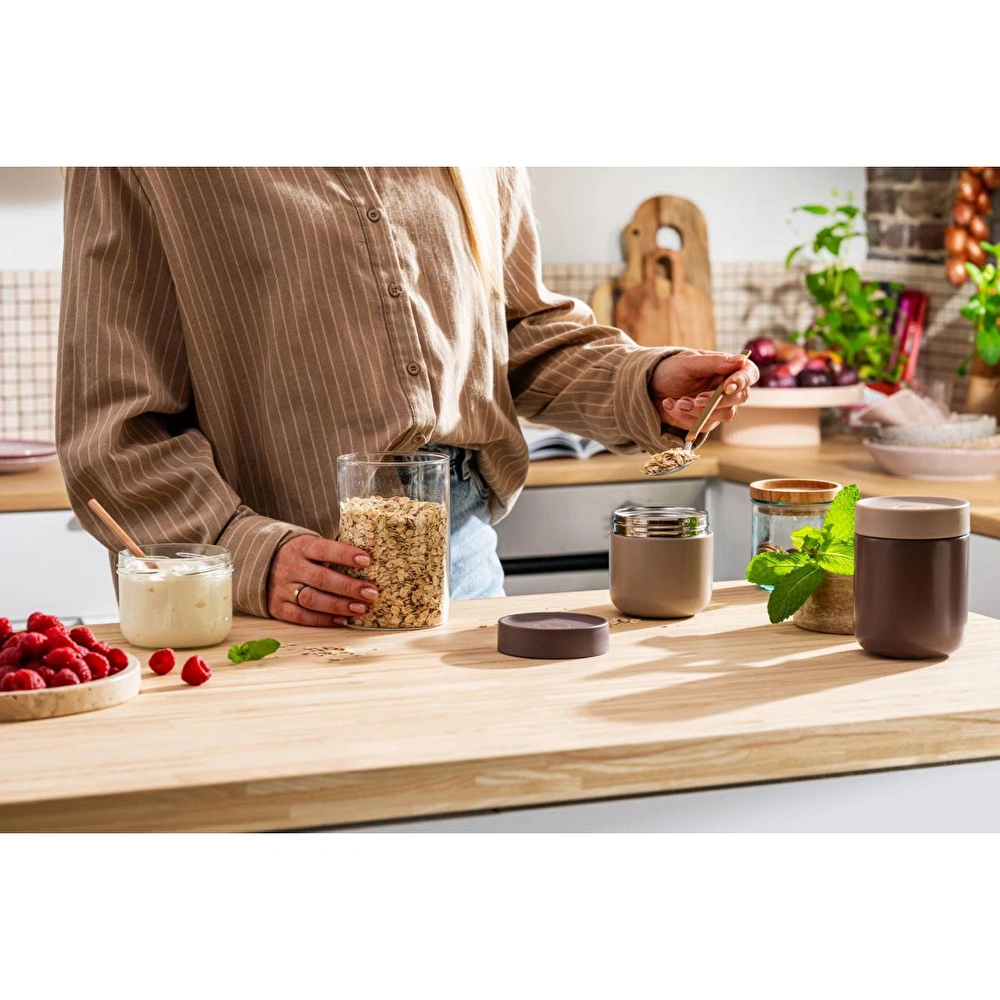 Berghoff Home Snackable Yemek Termosu 350ml Nommie - Şeftali Ve Gül görseli 2