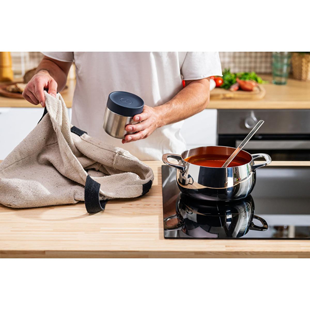 Berghoff Home Snackable Yemek Termosu 350ml Nommie - Lacivert Ve Çelik görseli 2