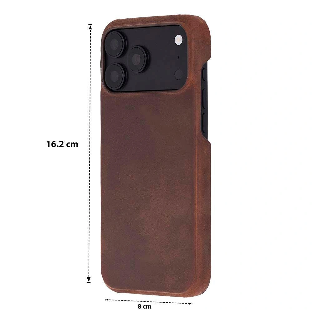 Bloominbag Bloomcase Vectra Saddle Heritage Brown Iphone 18 Pro Max Magsafe Hakiki Deri Kılıf görseli 5