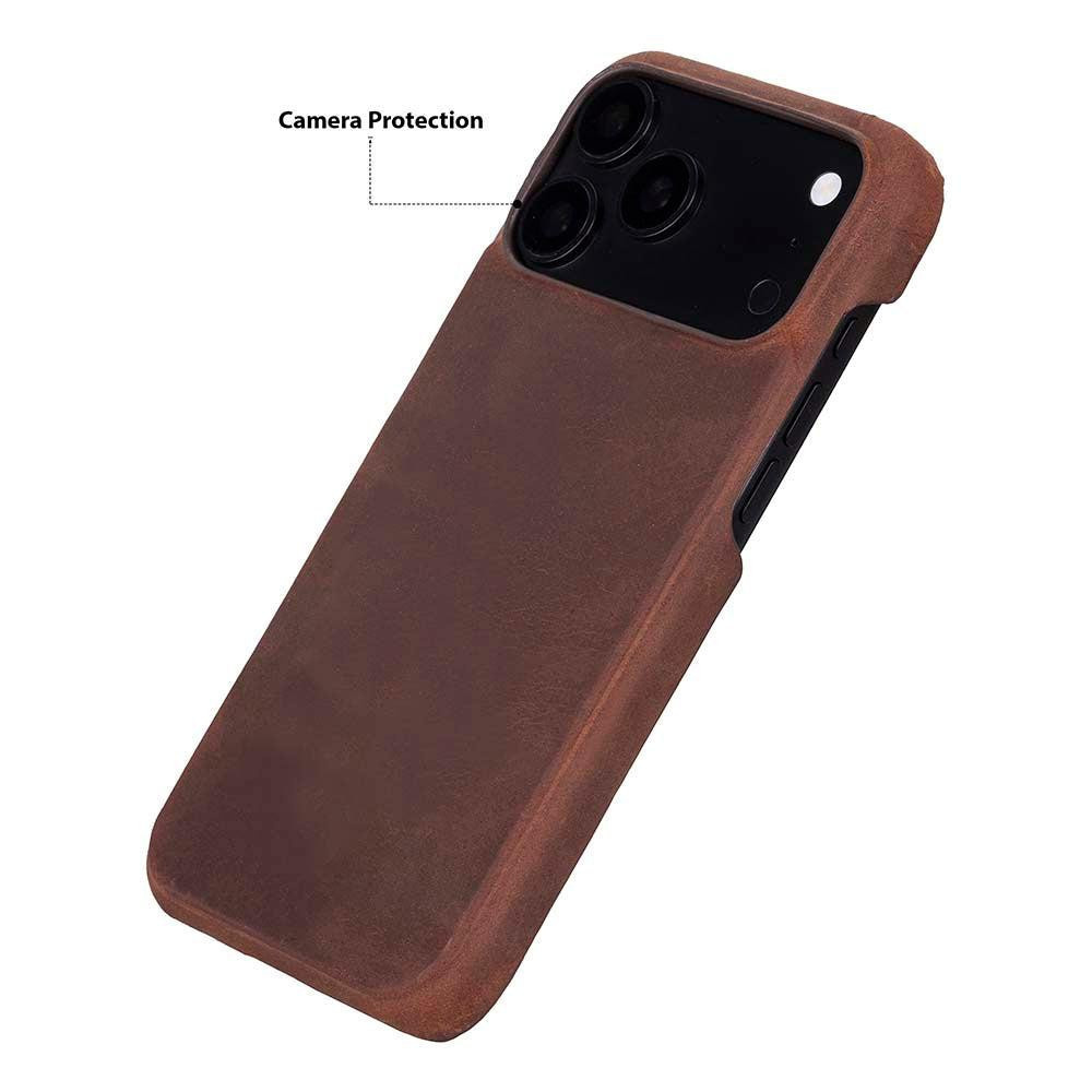 Bloominbag Bloomcase Vectra Saddle Heritage Brown Iphone 18 Pro Max Magsafe Hakiki Deri Kılıf görseli 4