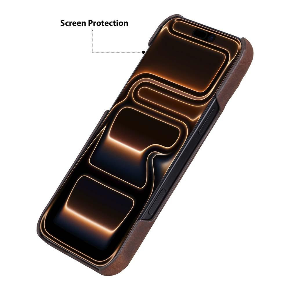 Bloominbag Bloomcase Vectra Saddle Heritage Brown Iphone 18 Pro Max Magsafe Hakiki Deri Kılıf görseli 3