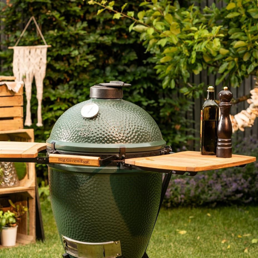 Big Green Egg Ahşap Egg Mates Yan Sehpa Medium görseli 2