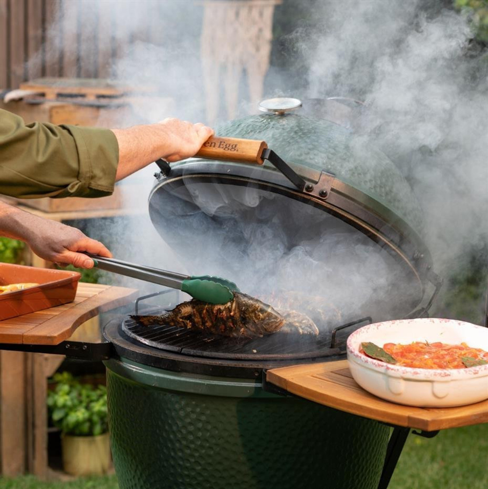 Big Green Egg Ahşap Egg Mates Yan Sehpa Medium görseli 4