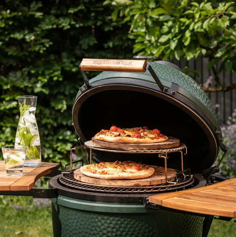 Big Green Egg Pizza Taşı Medium, Minimax, Small Barbekü Uyumlu görseli 2
