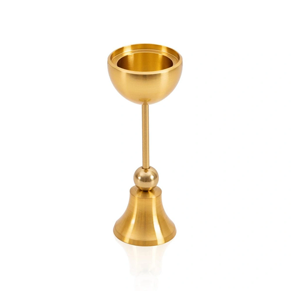 The Mia Brass Pirinç Şamdan Ve Tealight Mumluk 15 Cm görseli 5