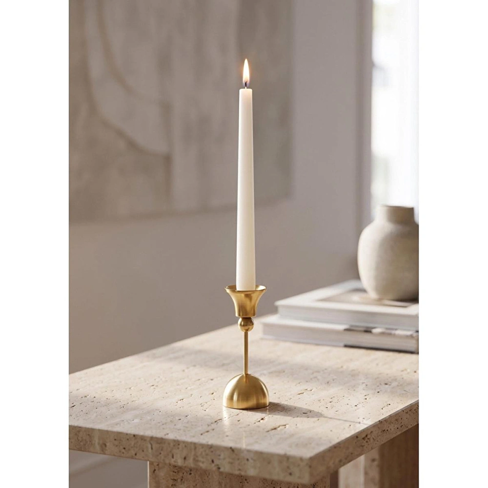 The Mia Brass Pirinç Şamdan Ve Tealight Mumluk 15 Cm görseli 1