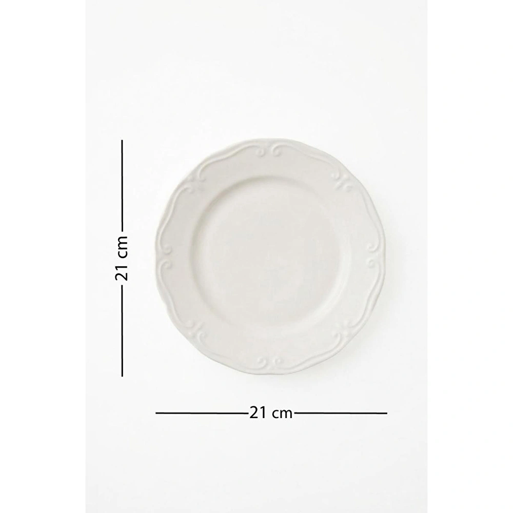 Rakle X Bengi Kurtcebe Anneanne Sofraları Porselen 4'lü Pasta Tabağı Seti 21 Cm görseli 5
