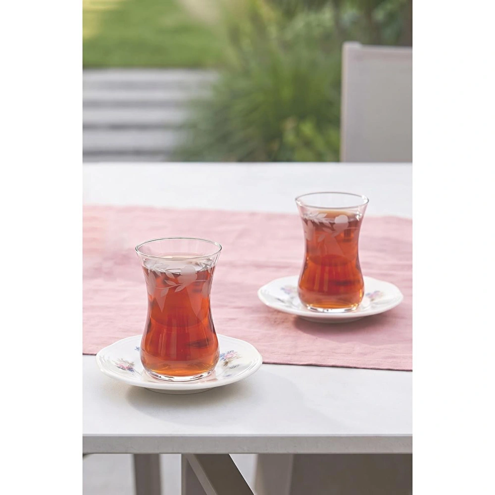 Rakle X Bengi Kurtcebe Anneanne Sofraları 8 Parça El Dekor Kesme Çay Seti 120 Cc görseli 2