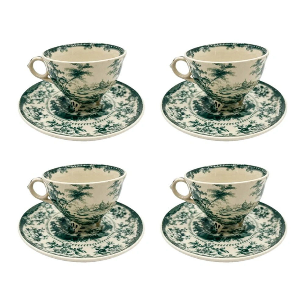 Lucky Art Virelia 4'lü Çay Fincanı Seti 225 Ml görseli 1
