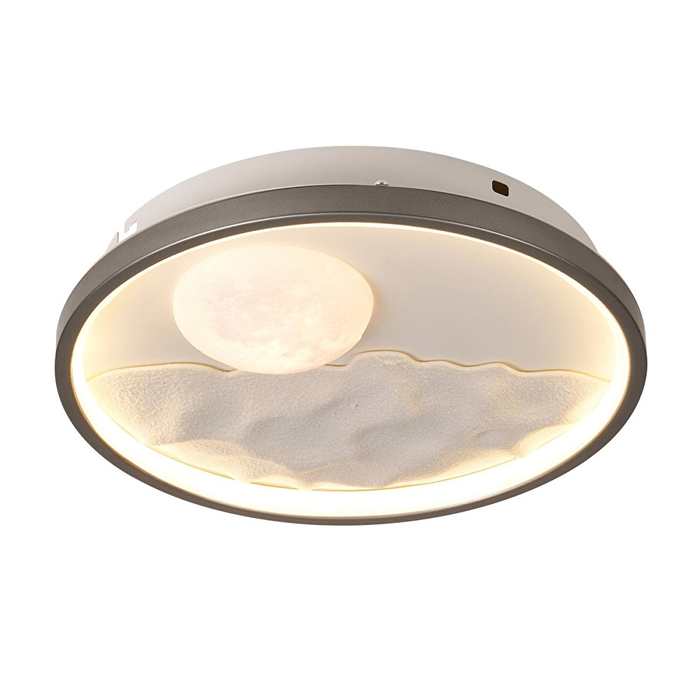 Apliqa Skala 30'luk Ay Figürlü Yuvarlak 48 Watt Plafonyer Led Avize görseli 2