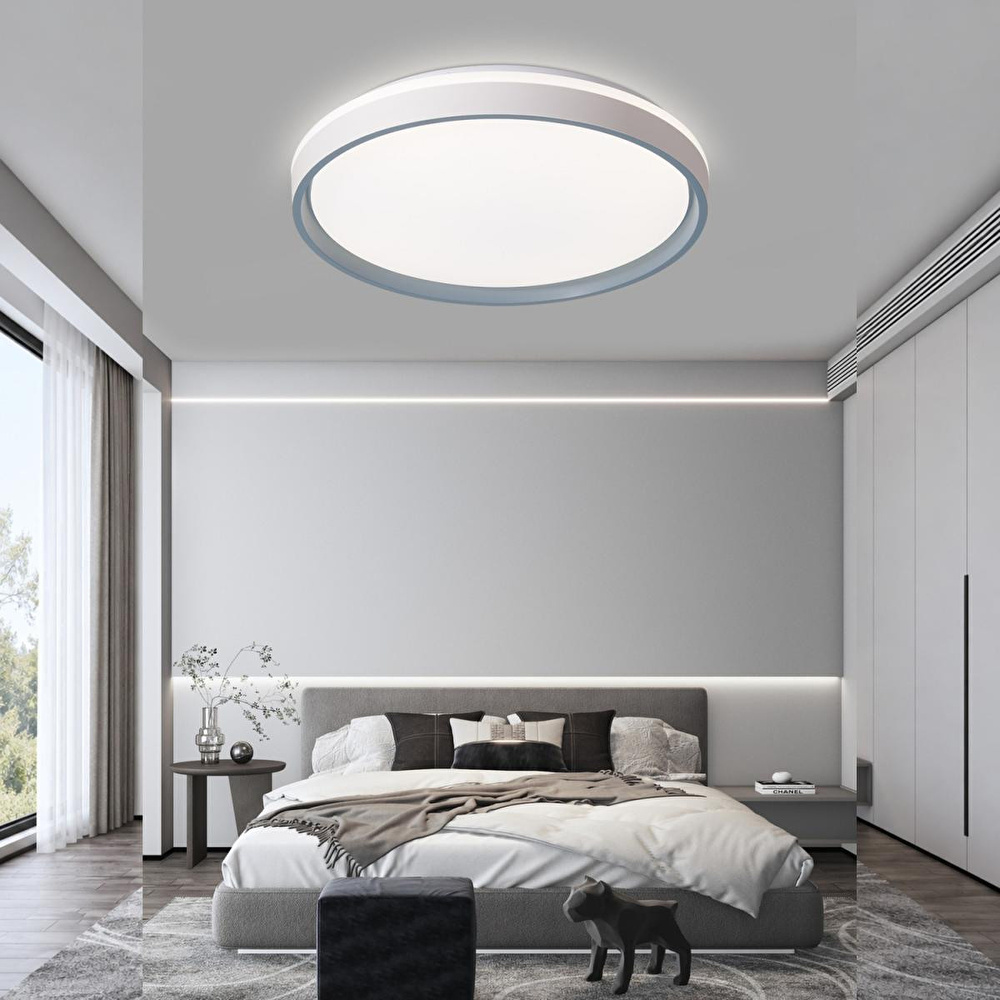 Apliqa Ventoro Gri 120 Watt Plafonyer Led Avize görseli 1