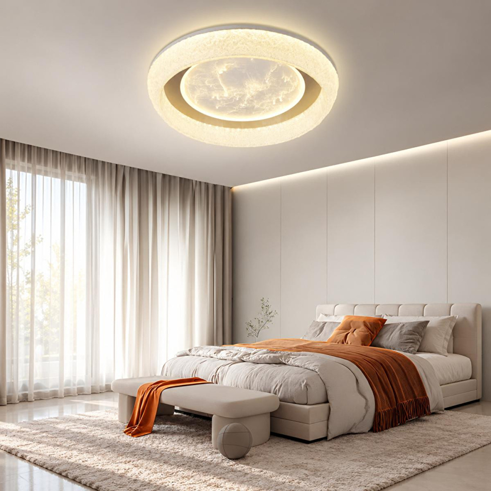 Apliqa Rovena 50'lik Yuvarlak Ledli 132 Watt Plafonyer 3 Renkli Avize görseli 1