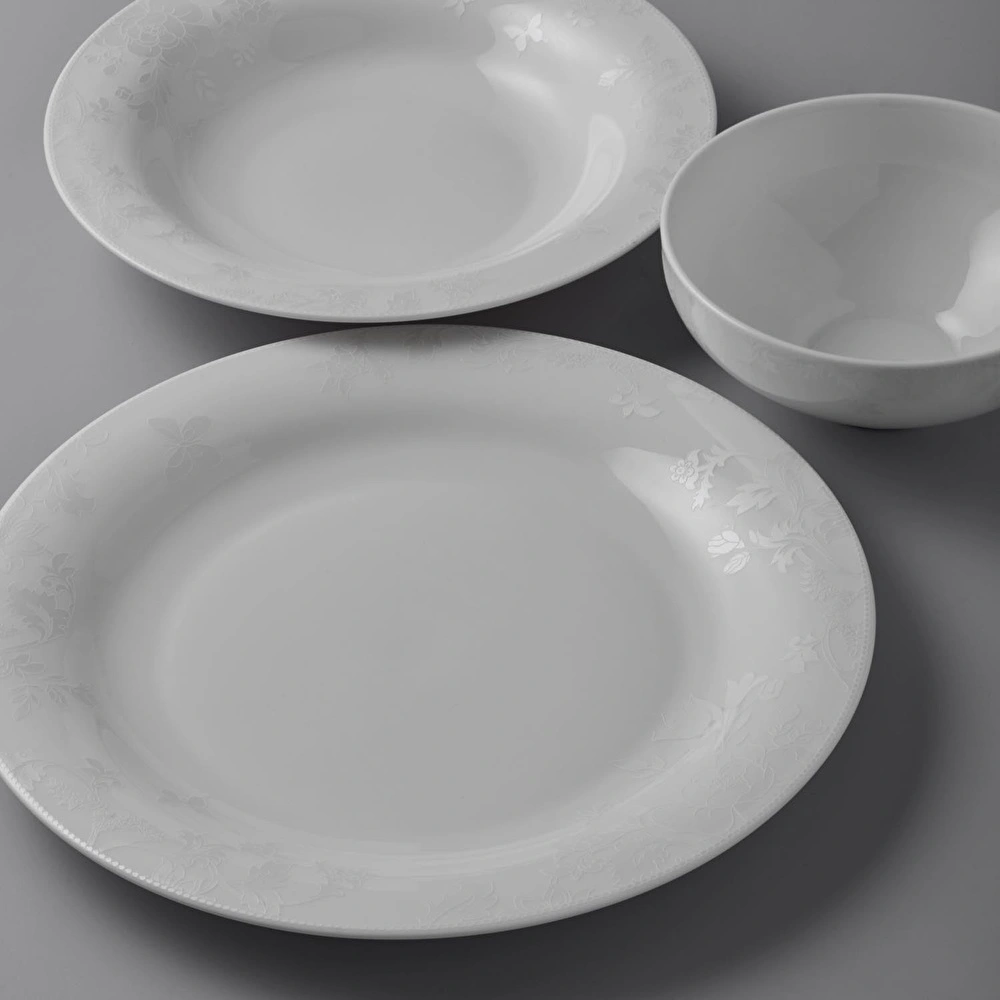 Jumbo Lily 24 Parça 6 Kişilik Bone Yemek Takımı görseli 13