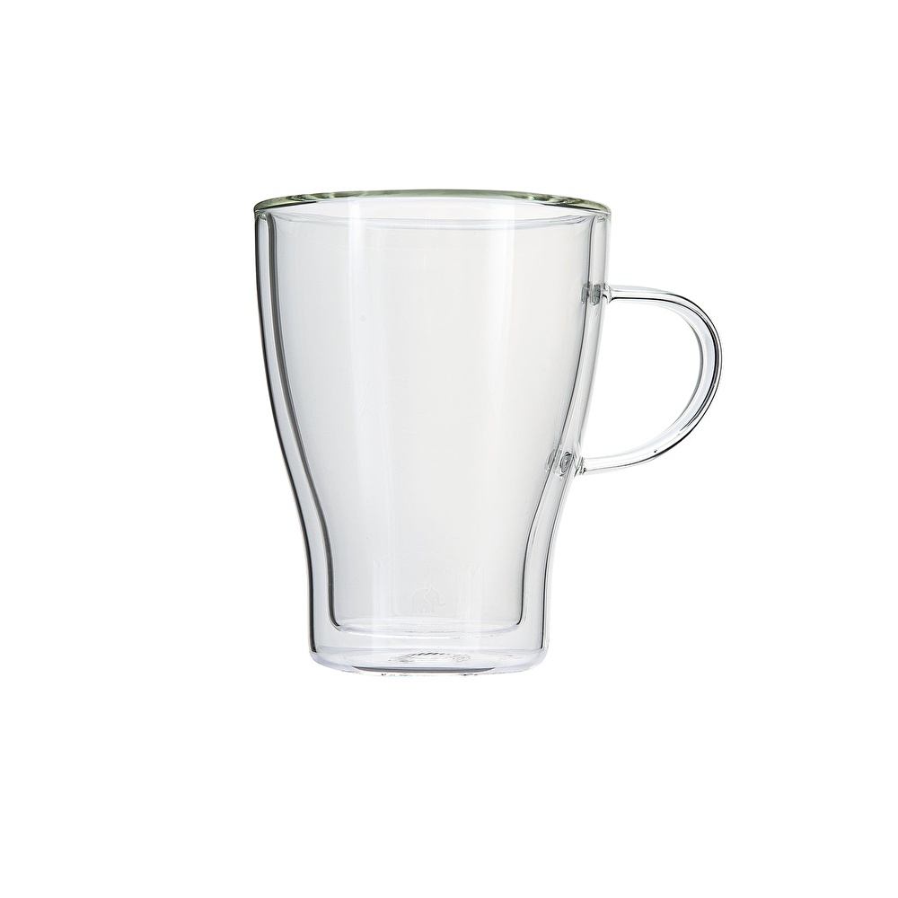 Jumbo Glory Double Wall 2'li Çift Cidarlı Kulplu Bardak 330 ml görseli 5