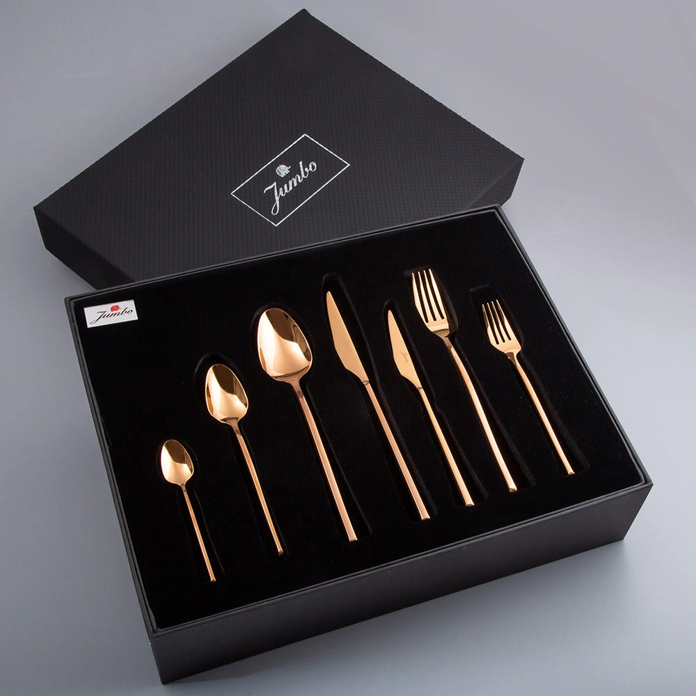Jumbo 5500 Titanyum Bronz 12 Kişilik 84 Parça Çatal Kaşık Bıçak Seti görseli 14