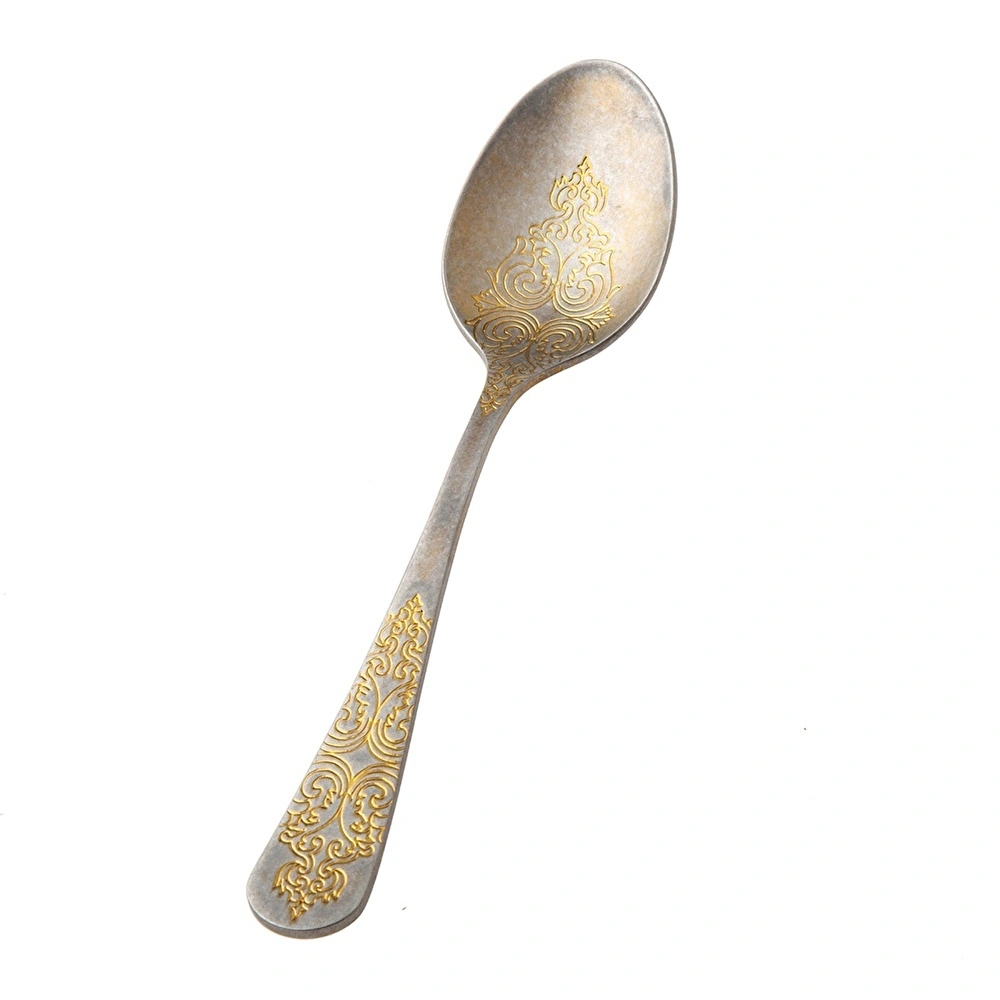 Jumbo Antique Antika Gold 12 Kişilik 84 Parça Çatal Kaşık Bıçak Takımı görseli 24