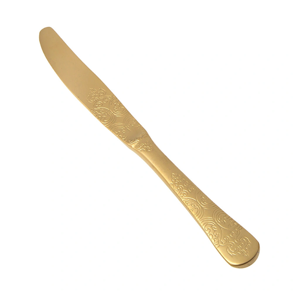 Jumbo Antique Titanyum Mat Gold 12 Kişilik 84 Parça Çatal Kaşık Bıçak Takımı görseli 24