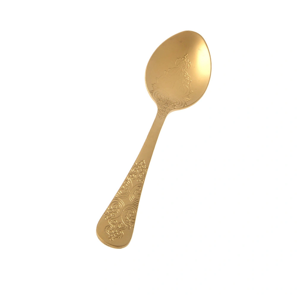 Jumbo Antique Titanyum Mat Gold 12 Kişilik 84 Parça Çatal Kaşık Bıçak Takımı görseli 28