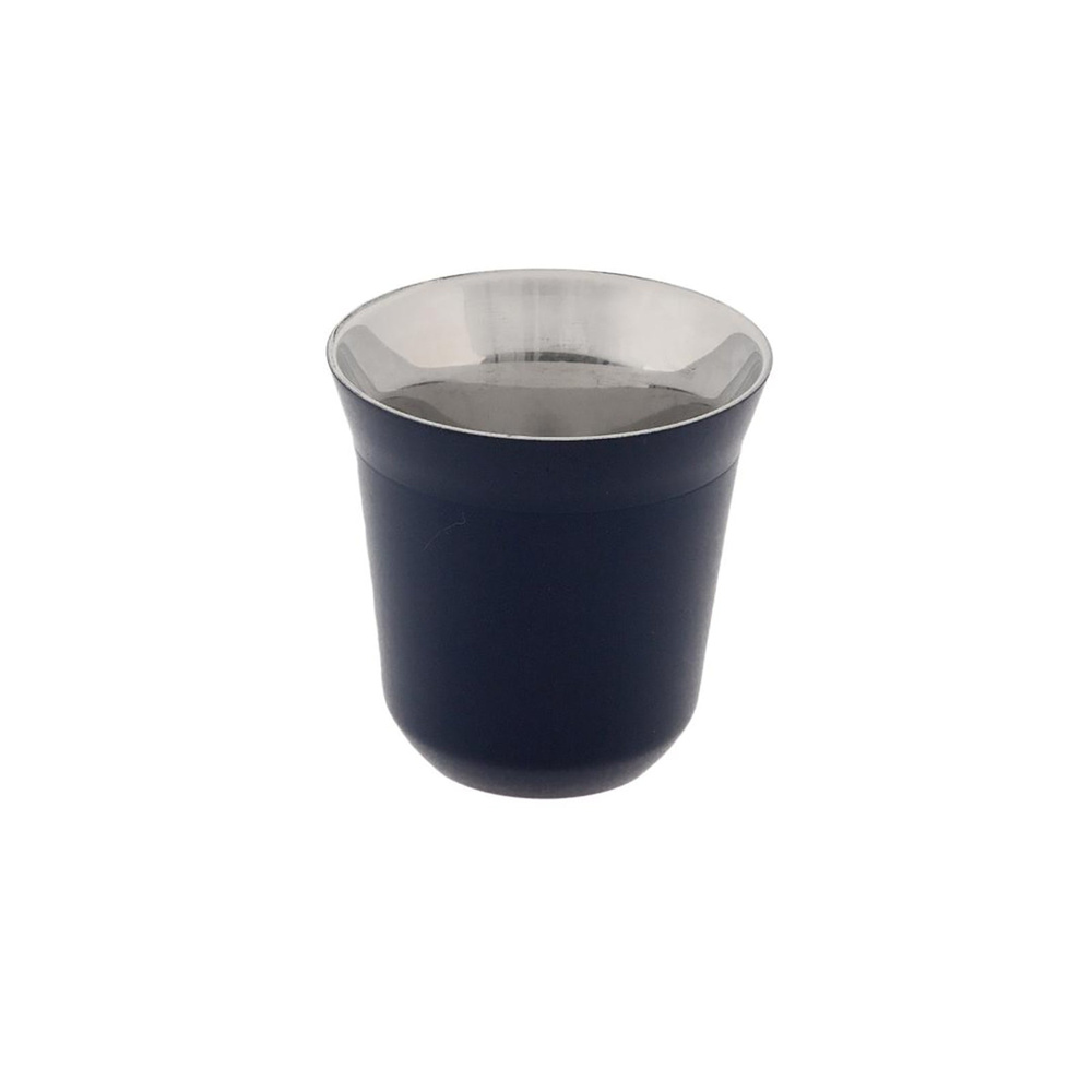 Jumbo Glory 7 Double Wall Lacivert 2'li Termo Çelik Fincan 160 ml görseli 4