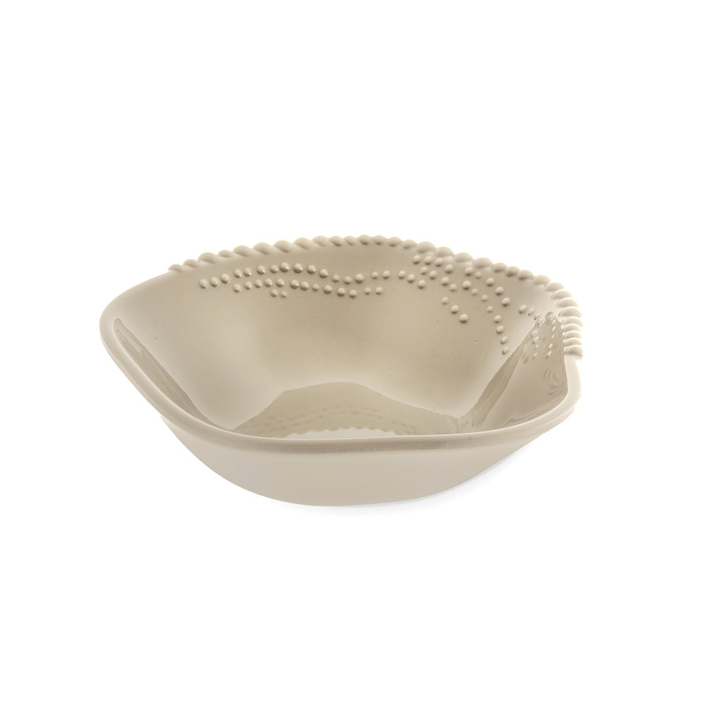 Jumbo Maris Melamin Bej Çukur Tabak 15.5x15.2x4.3 cm görseli 1