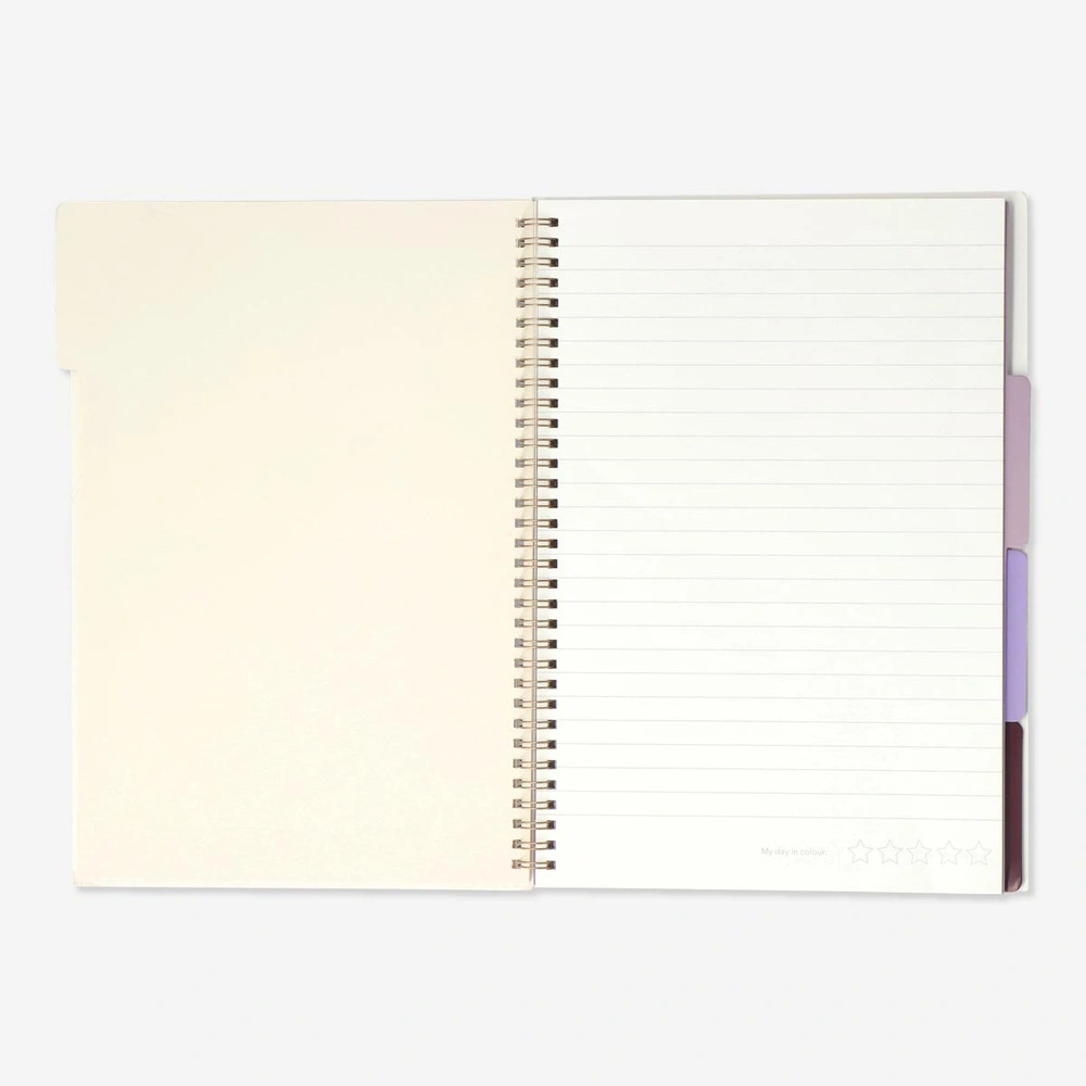 Flying Tiger Copenhagen Bölümlü 80 Yaprak Çizgili A4 Defter görseli 2