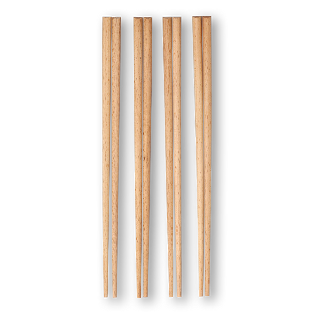 Flying Tiger Copenhagen 4'lü Ahşap Chopstick Seti görseli 3