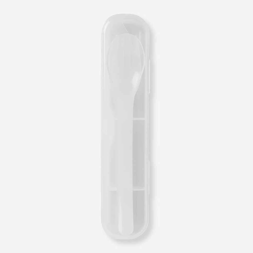 Flying Tiger Copenhagen Plastik Beyaz Çatal Kaşık Bıçak Seti görseli 2