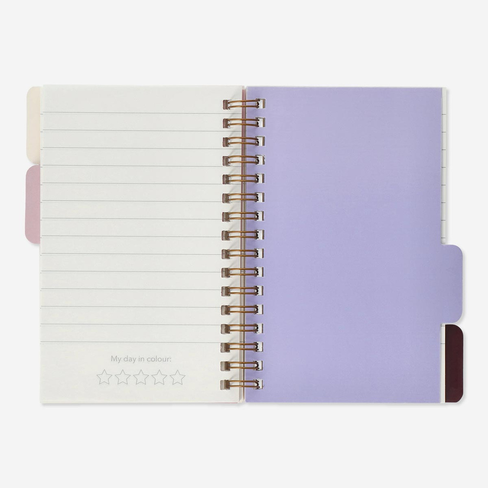 Flying Tiger Copenhagen Bölümlü 80 Yaprak Çizgili A6 Defter görseli 2