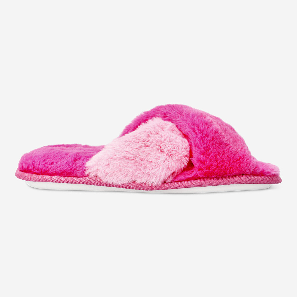 Flying Tiger Copenhagen Pembe Peluş Ev Terliği 37/38 görseli 3
