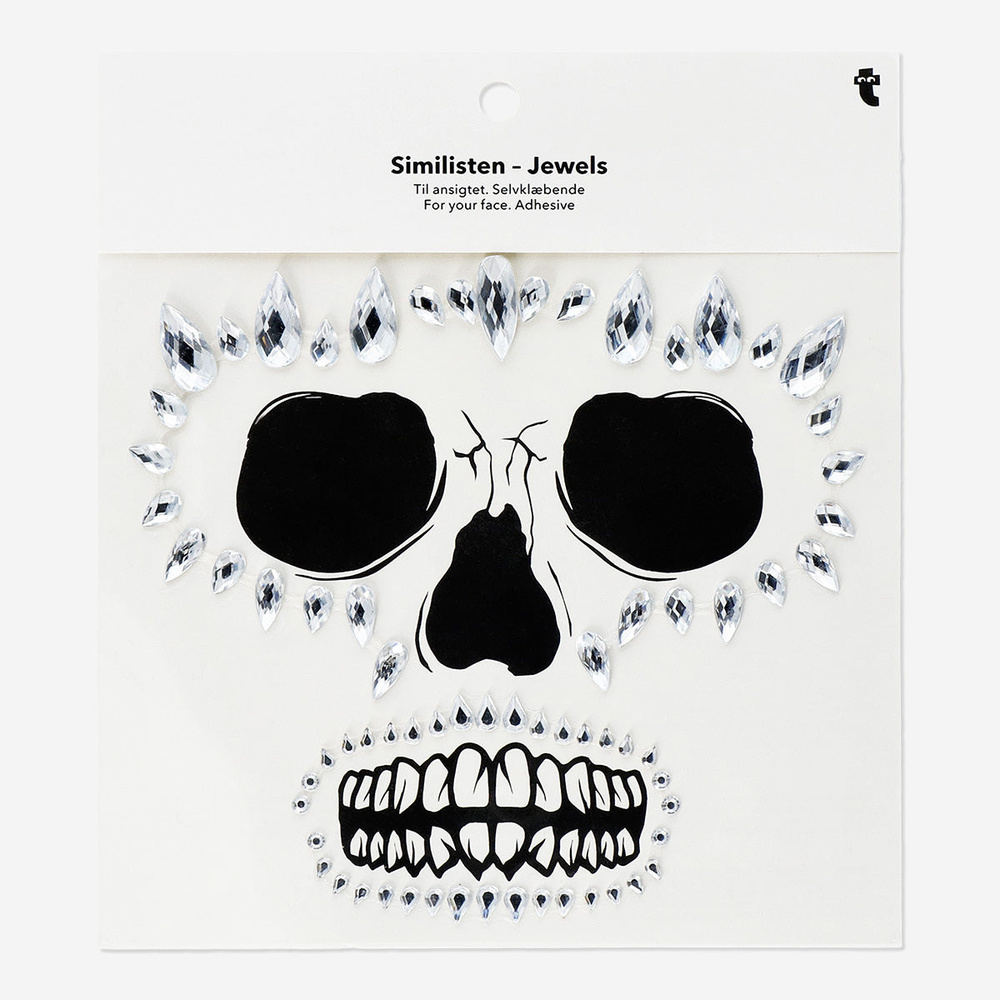 Flying Tiger Copenhagen Işıltılı Gri Yüz Taşı Stickerları görseli 1