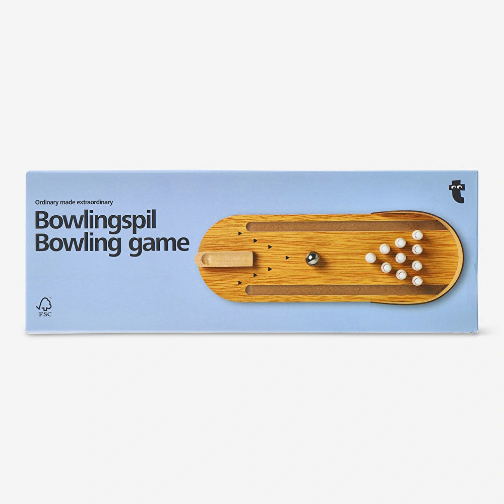 Flying Tiger Copenhagen Mini Ahşap Bowling Oyunu görseli 5