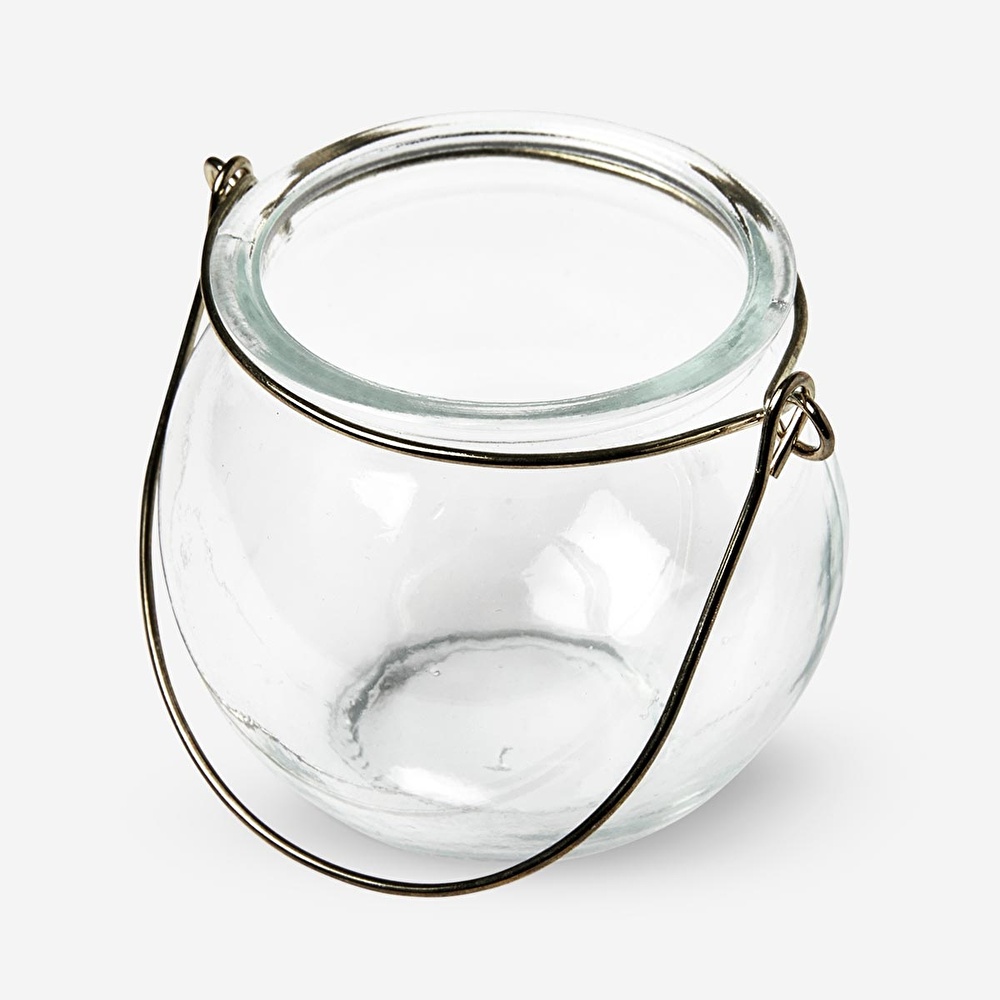 Flying Tiger Copenhagen Yuvarlak Cam Tealight Mumluk görseli 2
