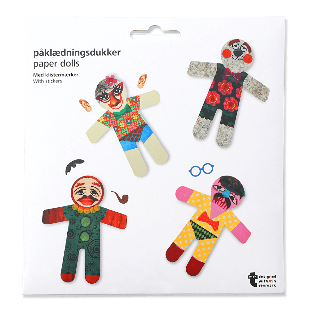 Flying Tiger Copenhagen Kendin Yap Kağıt Bebek ve Sticker Kiti görseli 2