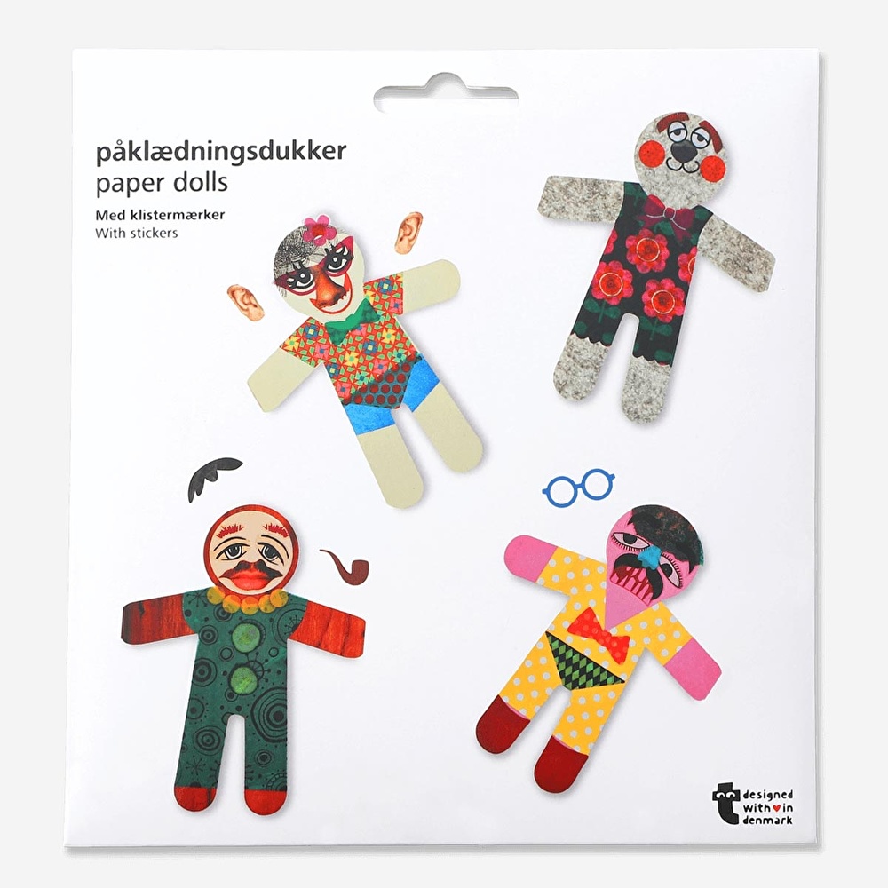 Flying Tiger Copenhagen Kendin Yap Kağıt Bebek ve Sticker Kiti görseli 7