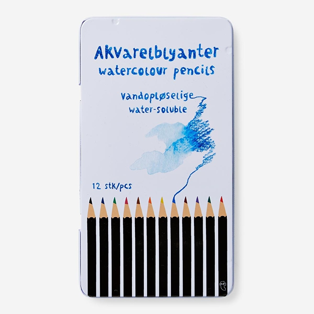 Flying Tiger Copenhagen 12'li Sulu Boya Kalem Seti görseli 3