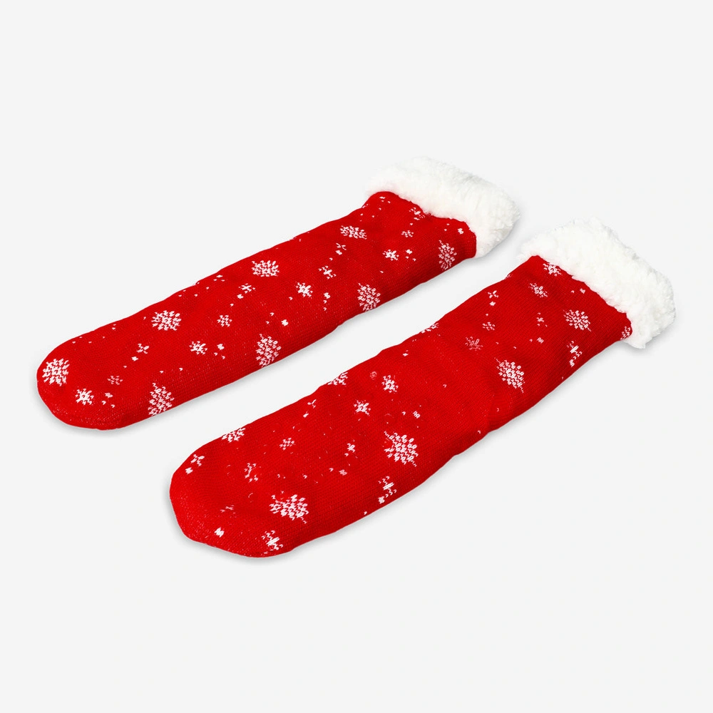Flying Tiger Copenhagen Kırmızı Kalın Yılbaşı Çorabı 39/41 görseli 2
