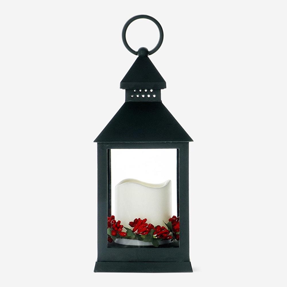 Flying Tiger Copenhagen Led Işıklı ve Çiçekli Fener görseli 1