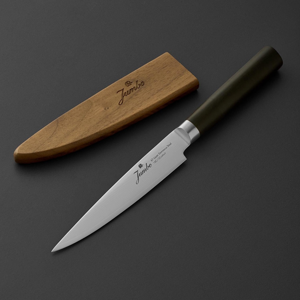 Jumbo Miyaki Çelik Damascus Bıçak 13 cm görseli 2