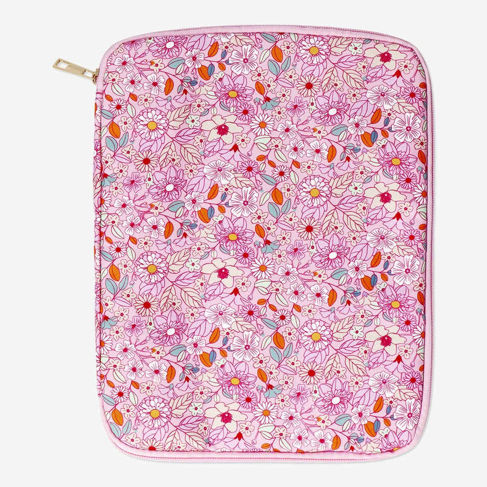 Flying Tiger Copenhagen Pembe Çiçek Desenli Tablet Çantası 10" görseli 1