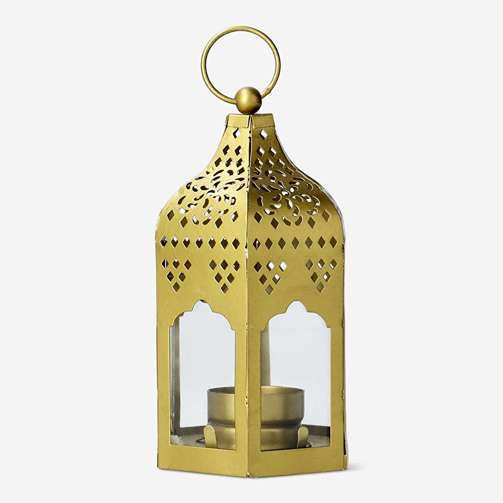 Flying Tiger Copenhagen Küçük Gold Metal Fener görseli 2