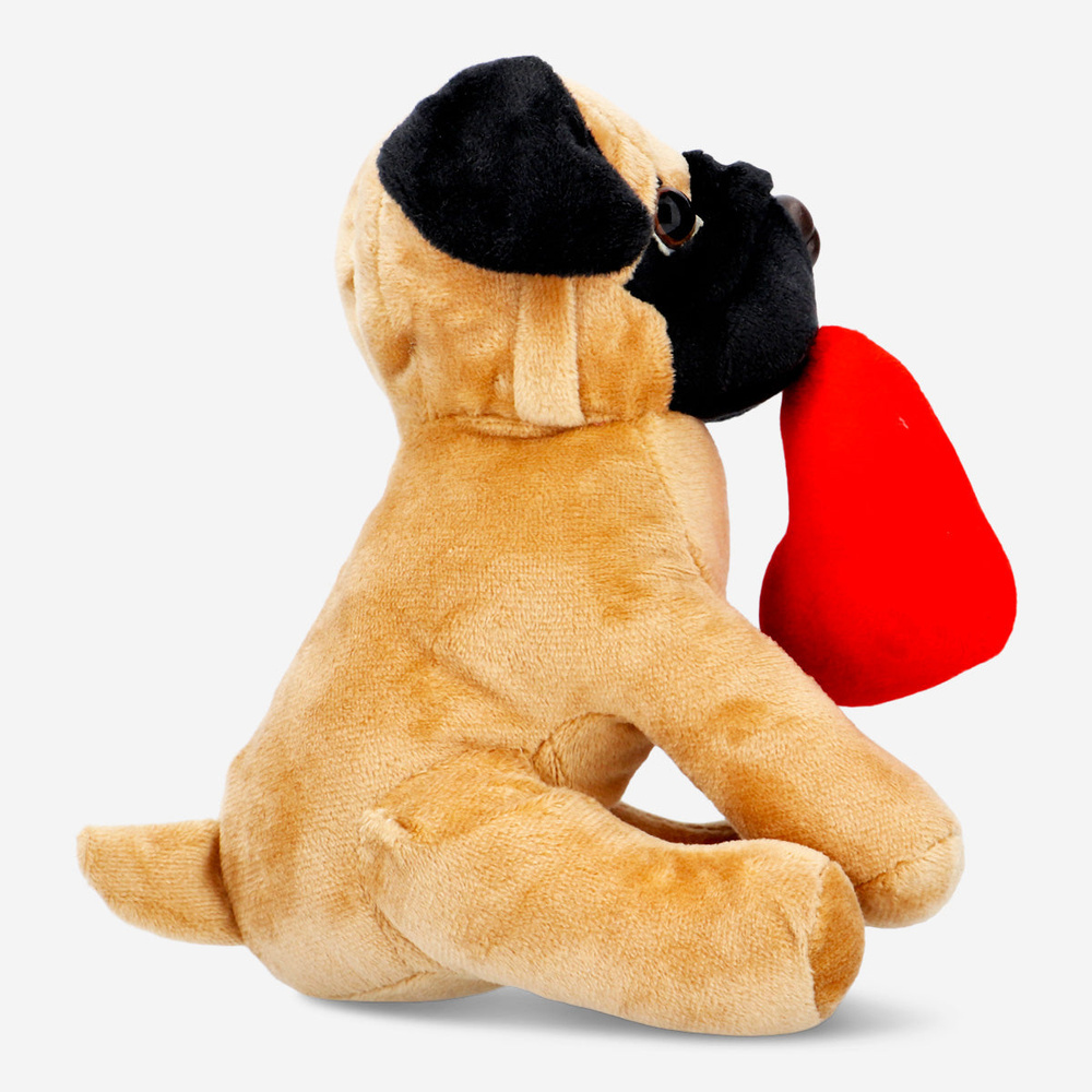 Flying Tiger Copenhagen Kalpli Kahverengi Peluş Köpek görseli 3