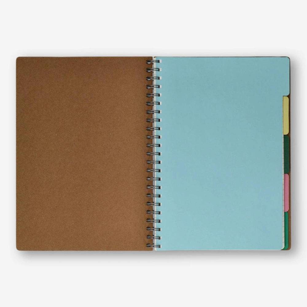 Flying Tiger Copenhagen Kraft Kapaklı Bölmeli Defter A4 görseli 2