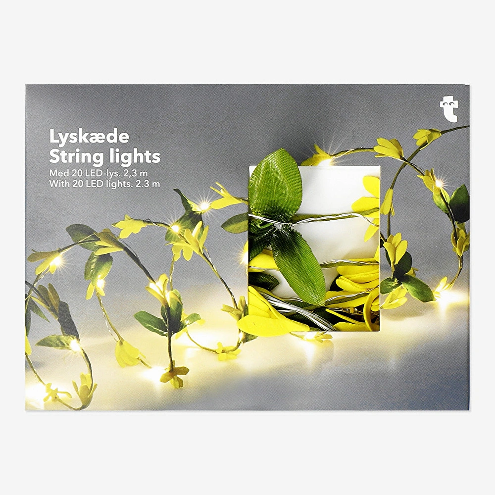 Flying Tiger Copenhagen Sarı Çiçekli Led Işık 230 cm görseli 1
