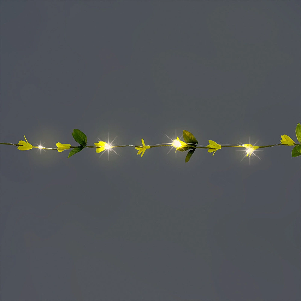 Flying Tiger Copenhagen Sarı Çiçekli Led Işık 230 cm görseli 2