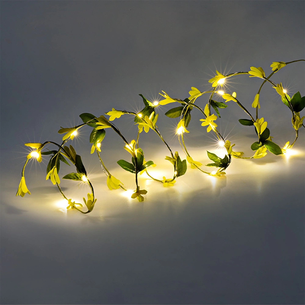 Flying Tiger Copenhagen Sarı Çiçekli Led Işık 230 cm görseli 3