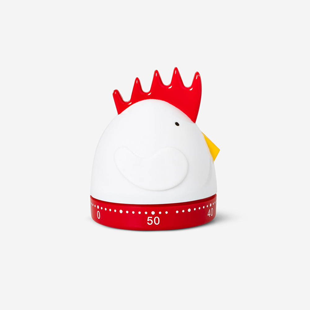 Flying Tiger Copenhagen Beyaz Tavuk Şeklinde Yumurta Zamanlayıcısı görseli 2